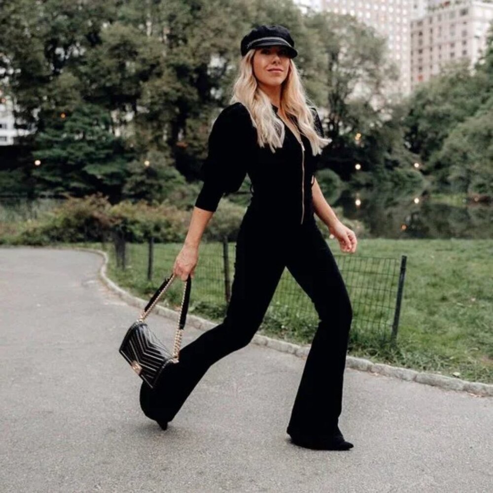 WeWoreWhat Corduroy Flared-Leg Jumpsuit